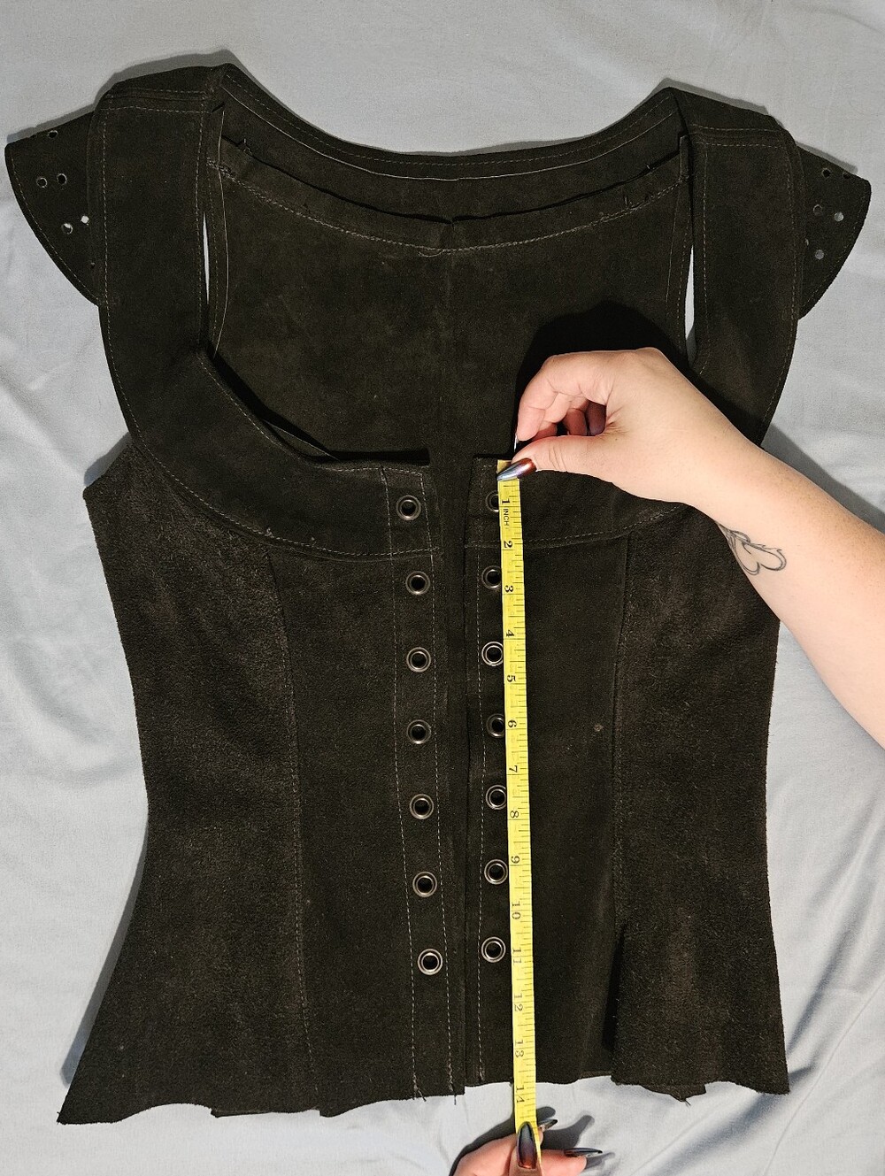 Leather Corset Vest - Picture 9 of 13